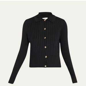 Nwt LAFAYETTE 148 NEW YORK Rib-Knit Button-Down Cardigan large